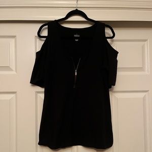 TORRID | Cut Out Half Sleeve V Neck Top